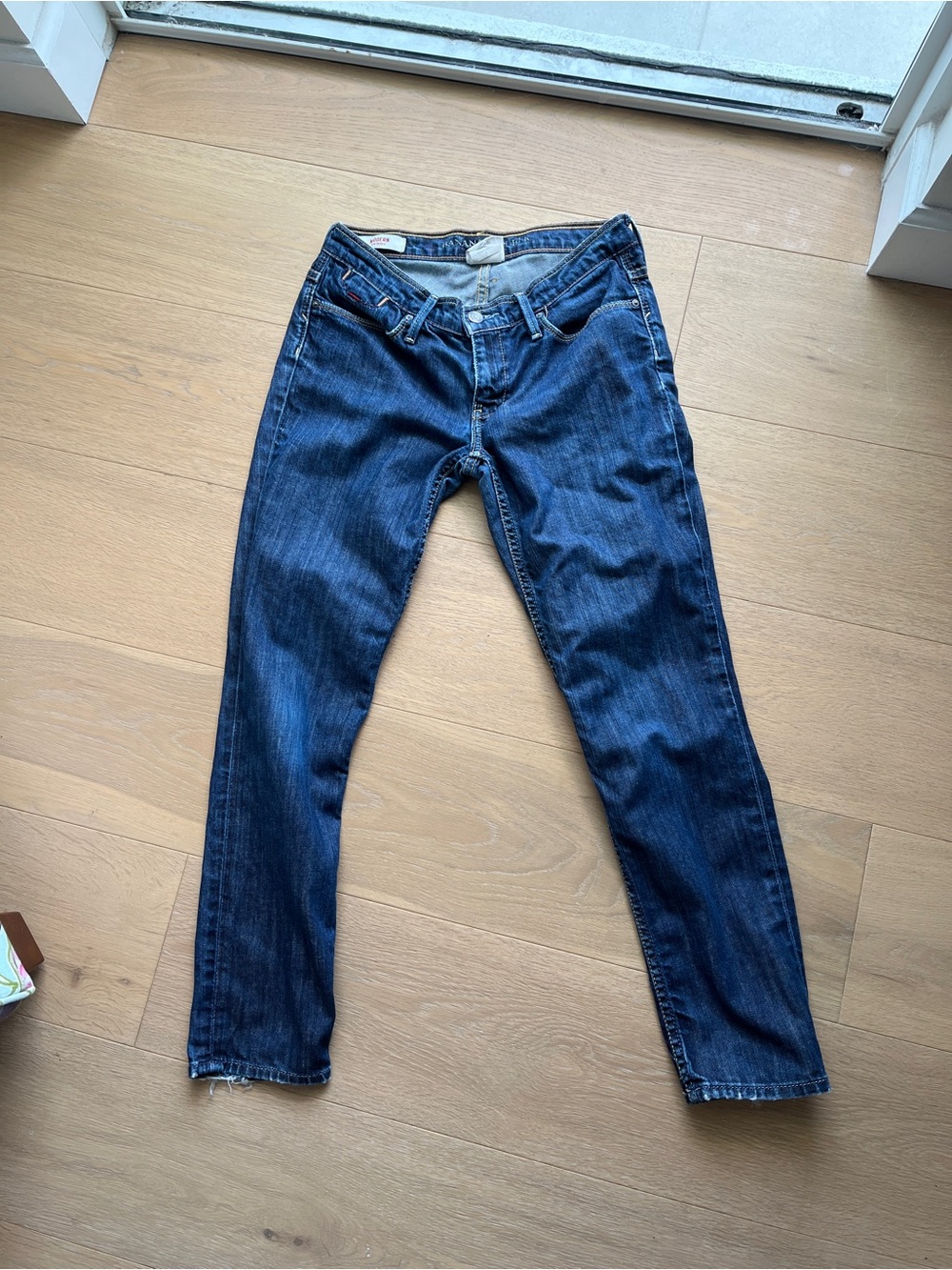 Banana Republic Low Rise Stretch Dark Wash Skinny Jeans